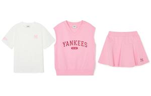 Повседневная спортивная одежда 3 шт детская MLB, белый/розовый