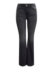 Расклешенные джинсы ONLY ONLHELLA, Mottled Black
