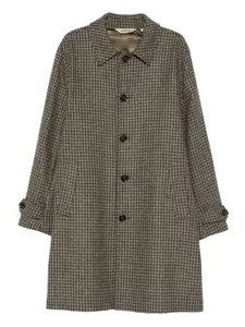 Пальто Houndstooth в ломаную клетку Aspesi, зеленый