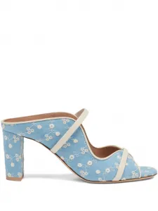 Босоножки Norah с цветочным принтом Malone Souliers, синий