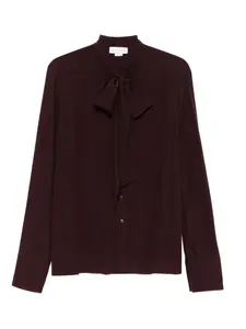 Шелковая рубашка с галстуком-бабочкой STELLA MCCARTNEY, красный