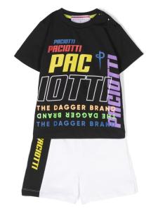 Cesare Paciotti 4Us комплект из топа и шортов с логотипом, черный