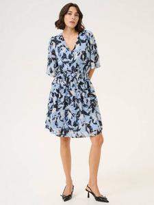 Платье Elina Floral A-Line длиной до колена KAFFE, Blue/Multi