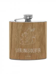 Mr. & Mrs. Panda фляга, лиса-мама с надписью коричневого цвета