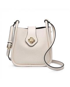 Сумка через плечо в форме цветка с клапаном на поворотной застежке JFY, бежевый