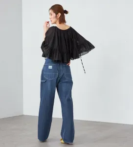 Комбинезон Lee, широкие брюки-карандаш/джинсы (унисекс)