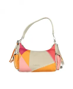 Бежевая сумочка со съемным плечевым ремнем Desigual, мультиколор
