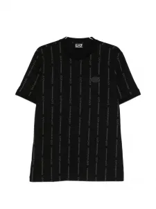 Футболка с логотипом Ea7 Emporio Armani, черный