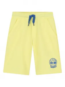 Шорты с эластичным поясом и логотипом Timberland Kids, желтый