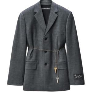 Alexander Wang Съемный блейзер с цепью, Gray
