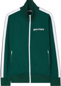 Куртка Palm Angels Classic Track Jacket 'Green/White', зеленый