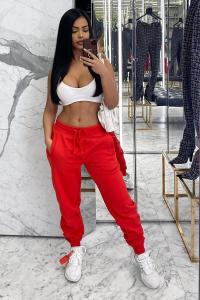 Джоггеры Fashion Nova WNMB10218, красный