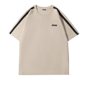 Футболка Unisex Crew Neck Moderate Straight Fit Jeep, antique белый