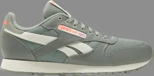 Кроссовки classic leather 'harmony green' Reebok, зеленый