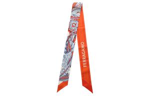 Шелковый шарф Ferragamo Orange