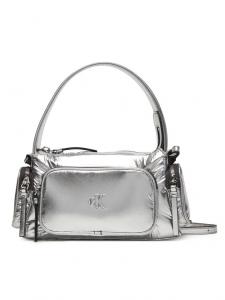 Сумка Pocket Silver Nylon Small Bag LV04F3443G Calvin Klein, серебряный