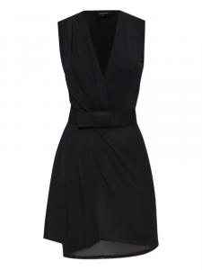 Платье DSQUARED2 с поясом-оберткой, черный