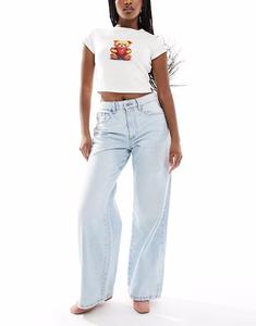 Джинсы с широкими штанинами жемчужно-голубого цвета Cotton On