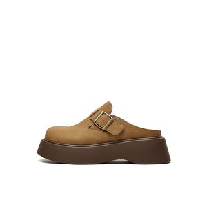 DAPHNE Женские бесшумные закрытые тапочки коричневые, цвет Brown