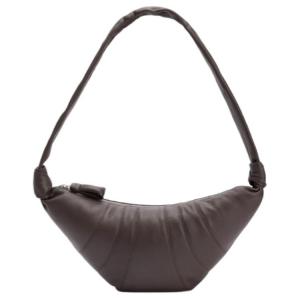 Lemaire Сумка-круассан Croissant Series Lamb, средний размер, цвет badger brown