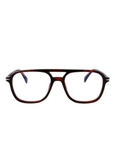 Очки в прямоугольной оправе Eyewear by David Beckham, коричневый