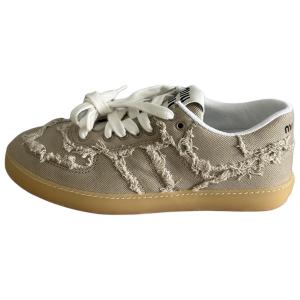 Кеды женские Miu Miu низкие, коричневый