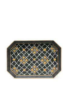 Поднос с ручной росписью, 5х30х43 см, Les-Ottomans, черный