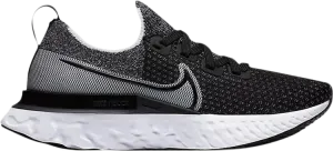 Кроссовки Nike Wmns React Infinity Run Flyknit 'Black White', черный