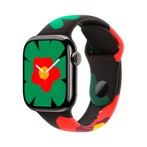 Умные часы Apple Watch Series 11 (GPS+Cellular), 42 мм, Slate Titanium Case/Black Unity Bloom Sport Band - S/M