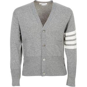 Thom Browne · Мужской кашемировый свитер серого цвета