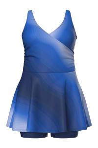 Ulla Popken Футболка-купальник в синем, темно-синем цвете