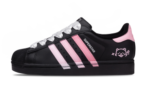 Superstar 2 Echo Buzz, Puff Bear, Dopamine Dressing, устойчивый к истиранию, низкий верх Adidas Originals, черный