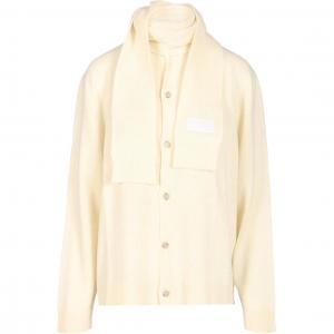 Вязаный кардиган MM6 Maison Margiela, белый