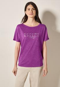 Футболка с принтом Cecil, фиолетовый