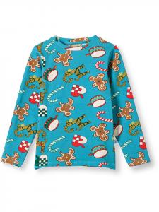 Småfolk Футболка с длинными рукавами "Гала" синего цвета