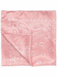 Golden Goose шелковый платок с узором, розовый