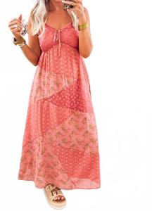 Платье миди с вышивкой и цветочным принтом от Suellen Davi & Dani, Floral Print