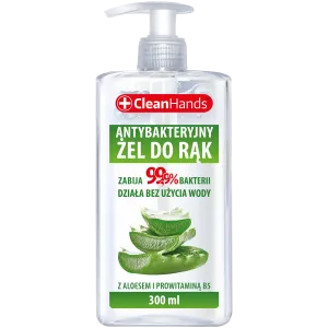 CleanHands Aloes антибактериальный гель для рук, 250 мл