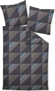 Комплект постельного белья Janine Design Mako-Satin JD 87065, цвет пасленово-синий-02, размер 155x200+80x80 см Original Janine