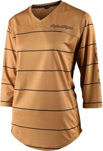 Джерси Troy Lee Designs Mischief Pinstripe для женщин для велосипеда, коричневые