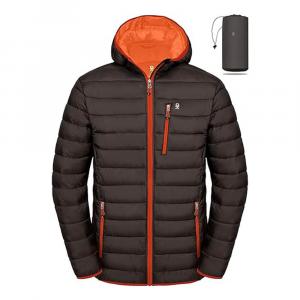 Пуховик Little Donkey Andy Men's, черный/оранжевый