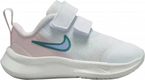 Кроссовки Nike Star Runner 3 TD 'White Pink Mineral Teal', белый