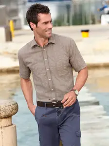 Классическая рубашка с коротким рукавом Classic, коричневый