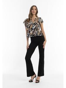 Faina Блузка черного/верблюжьего цвета