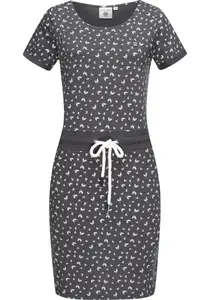 Летнее платье PEAK TIME "L80023", пляжное платье из легкого трикотажа со шнуром, серый