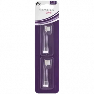 Seysso Baby Penguin насадки к звуковой зубной щетке для детей 0-18 мес, 2 шт./1 уп.