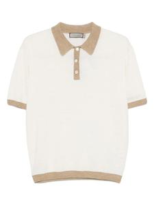 Текстурированная рубашка-поло Canali, нейтральный