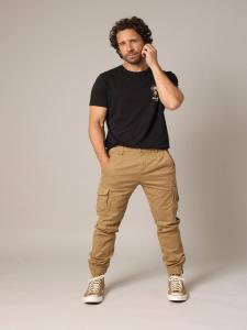 Зауженные брюки-карго Deeluxe GARDEN, капучино