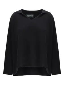 Свитер с V-образным вырезом Alanui, черный