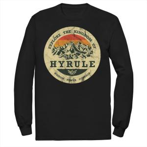 Мужская футболка Nintendo The Legend Of Zelda Explore the Kingdom Of Hyrule с потертым портретом Licensed Character